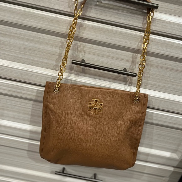 Tory Burch Brown Leather Tote Bag - Picture 2 of 6